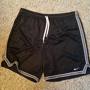 Black mesh Nike basketball shorts